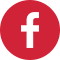 facebook logo in red