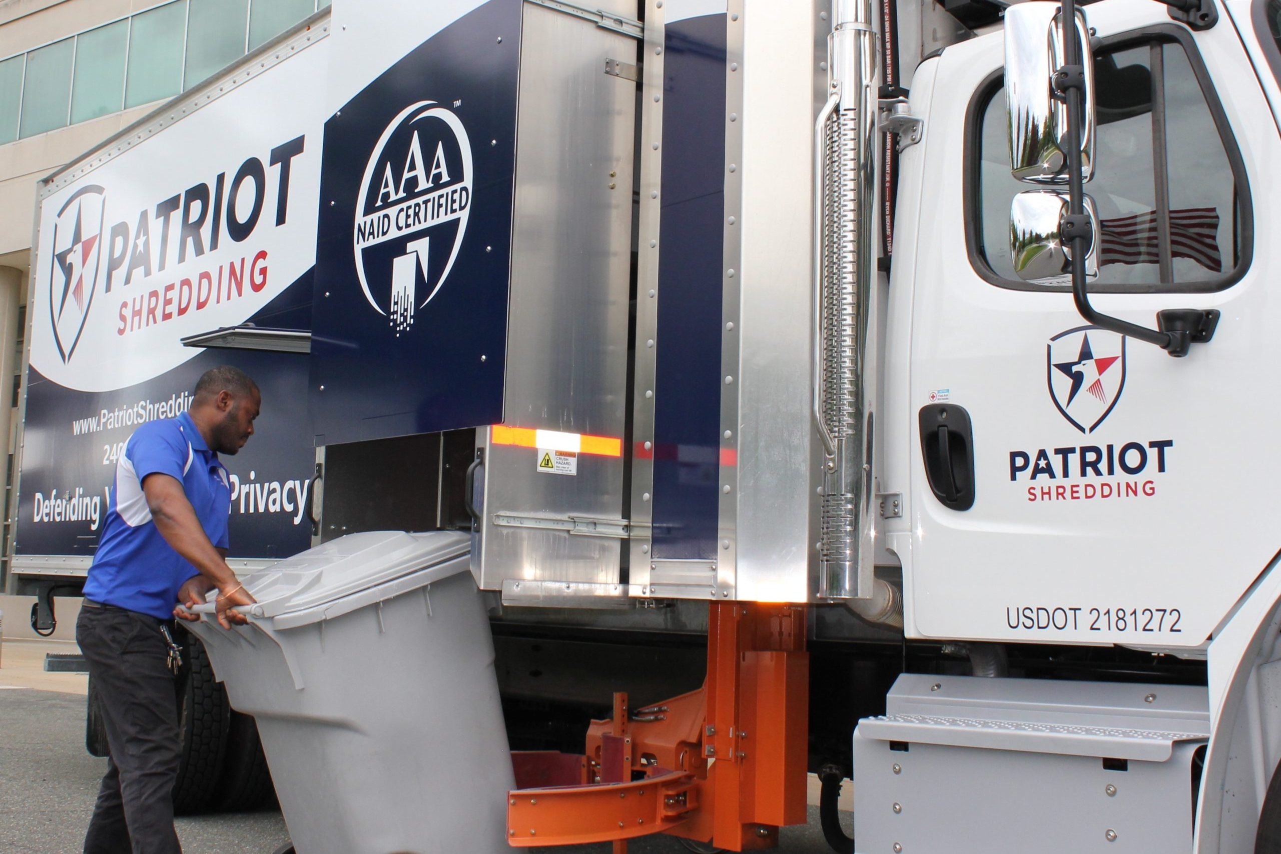 Patriot Shredding Specialists Are Licensed, Bonded, & Insured Professionals Who Operate Under Our NAID AAA Certification